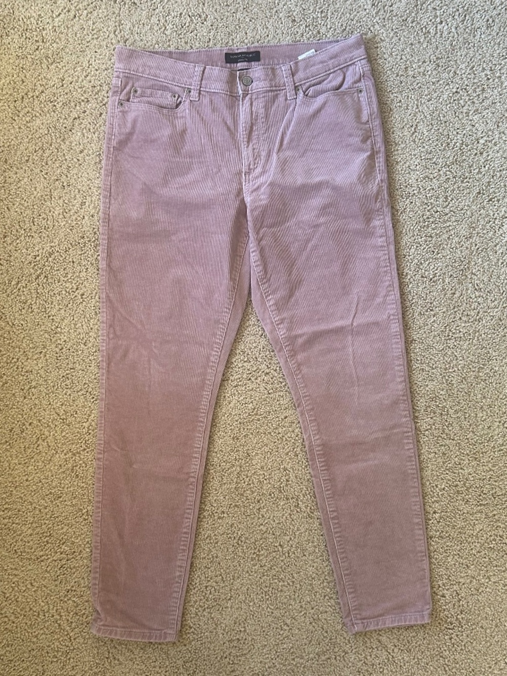 BANANA REPUBLIC Corduroy Blush Pink Skinny Fit Pants